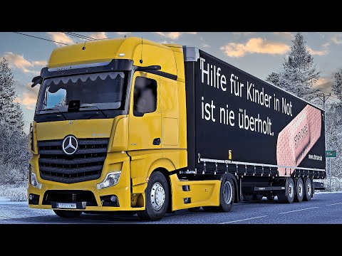 4K | ETS2 1.46 | Promods | Mercedes Actros MP5 | Ełk 🇵🇱 - Warszawa 🇵🇱