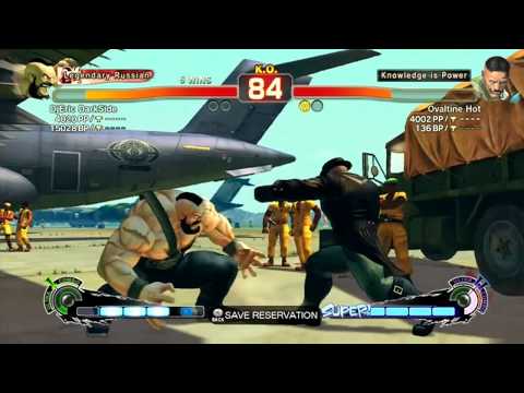SSF4: DjEric DarkSide (Zangief) VS Ovaltine Hot (Dudley) - Endless Battle