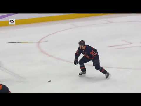 Connor McDavid Puts Huge Hit On Philip Kurashev