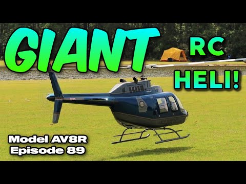 GIANT RC Helicopter! Vario 1/4 scale Bell 206 Jet Ranger - Model AV8R's And Their Models No. 8