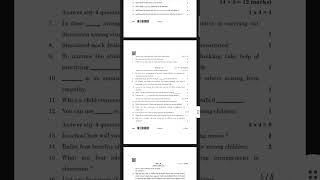 CBSE CLASS 12TH EARLY CHILDHOOD CARE AND EDUCATION QUESTION PAPER 2022
