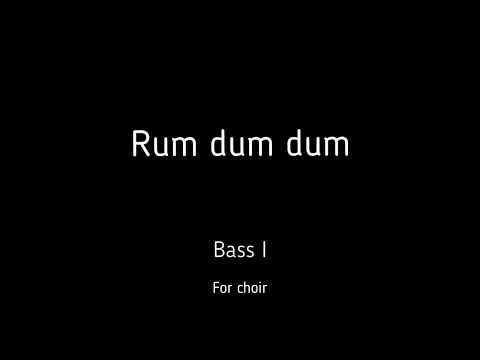 Choir/chór D. Šuplevski - Rum dum dum - Bass I + score