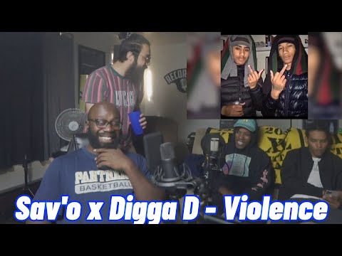 (CGM) Sav'O x Digga D - Violence | GoHamm Fam Reaction