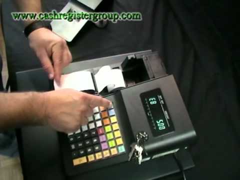 How to change the till roll paper on the Sam4s ER-260 Cash register tills epos