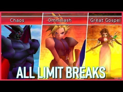 Final Fantasy VII All Limit Breaks