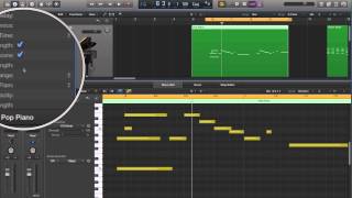 Logic Pro X - Video Tutorial 34 - MIDI Quantization pt. 3 - Q-Strength, Q-Range, Q-Flam