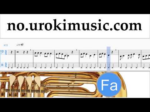 Lær å Spille Tuba Jingle Bell Rock Melodi Trening Del#2 um-i935