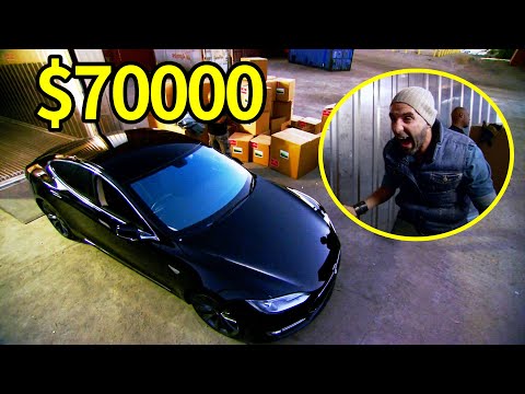 A Top-Tier Tesla Worth $70,000 Was Found in an Unwanted, Rundown Container That Was Just Purchased.