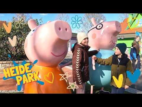 BESØGER GURLI GRIS LAND 🐽🦖🎡 Villum viser rundt | Heide Park