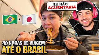 40 HORAS DE VIAGEM DO JAPÃO ATÉ O BRASIL! - React Haru
