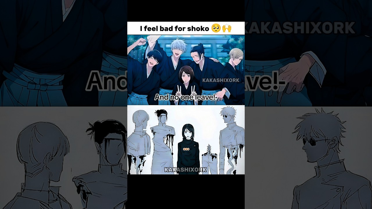 I feel bad for shoko 🥺🙌 #jjk #anime #memes