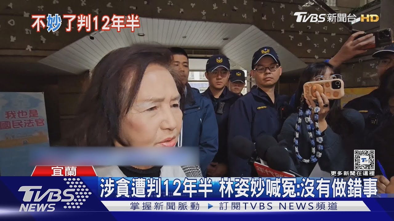 涉貪遭判12年半 林姿妙喊冤:沒有做錯事