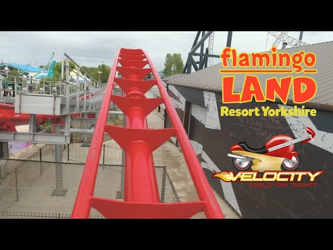 Velocity (Motorbike Coaster) | Front Row 4K POV | Flamingo Land