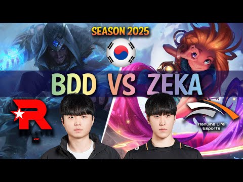 KT Bdd vs HLE Zeka - Bdd SYLAS vs Zeka ZOE Mid - Patch 15.4 KR Ranked | lolrec