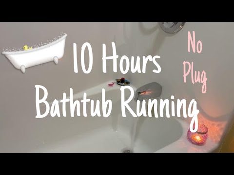10 Hours Bathtub Running ASMR | Constant Running, No Plug | Relaxing Water Sounds for Sleep Aid