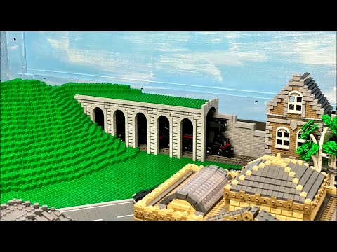 Eisenbahntunnel mit Arkaden - Bau einer Lego Stadt Teil 218.