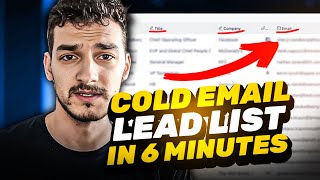 How to Build Cold Email Lead Lists In 6 Minutes
