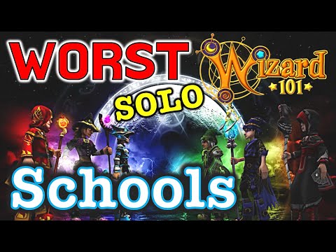 Wizard101 - Ranking The WORST Schools To SOLO!
