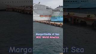 Margaritaville at Sea Size Comparison to MSC World America! #cruise #cruiseship #travel #shorts