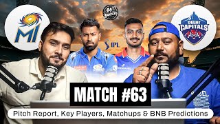 IPL 2025 Match 63 | MI vs DC | Fantasy Picks, Playing XI & Match Prediction