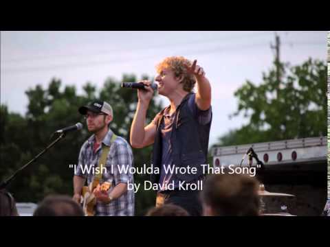 David Kroll - I Wish I Woulda Wrote That Song