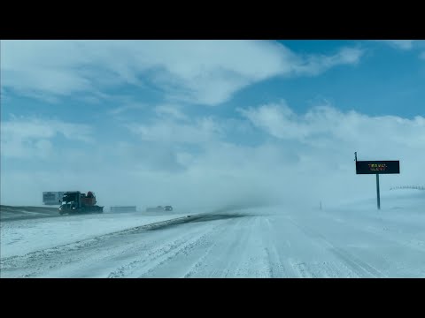 I-94 Road Conditions COMPLETE WHITEOUT - Blizzard Insanity 2022