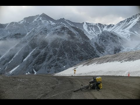 Pedaling Dalton HWY with fly rod 