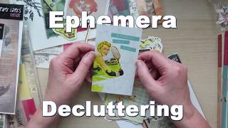 Decluttering the Craft Room 2024 Part 2 - Ephemera & Junk Journal Items