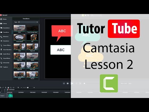 Camtasia Tutorial Lesson 1 Interface
