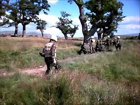 2503sqn RAuxAF Regiment live field firing at Warcop ranges