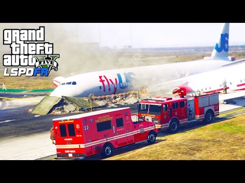 GTA 5 Police Mod | LSPDFR #108 - Plane Crash At The Airport