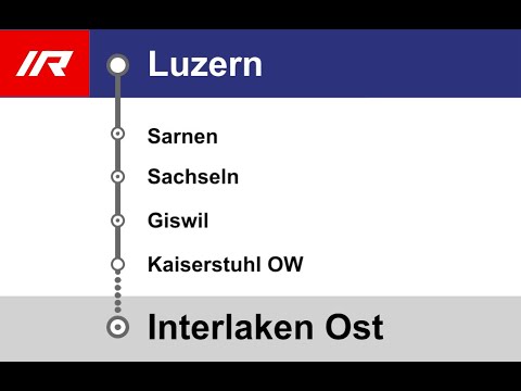 ZB Ansagen » IR Luzern — Interlaken Ost (Luzern-Interlaken Express) (2022)| SLBahnen