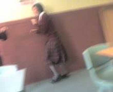 lols girl mucking around ye ye