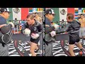 CANELO BLASTING BODY SHIELD WITH RIB BREAKING POWER WITH OSCAR VALDEZ AS BOTH PREPARE FOR FIGHTS