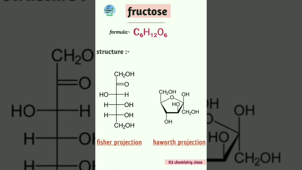 fructose formula/fructose structure (haworth and fisher projection)