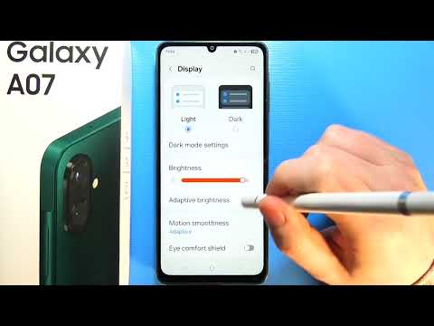 Samsung Galaxy A07: How to Change Display Size