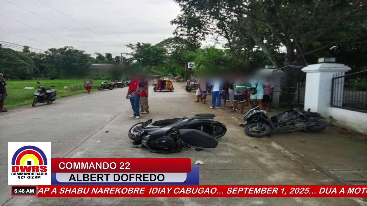 DUA A MOTORSIKLO NAINAIG TI AKSIDENTE, MAYSA ITI NATAY IDIAY CANDON