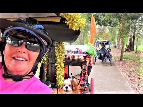 RECUMBENT TRIKE RIDE DOWNFALL CREEK BIKEWAY AND 7TH BRIGADE PARK