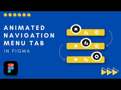 Animated Navigation Menu Bar in Figma - Prototyping Tutorial
