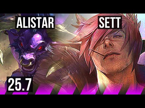 ALISTAR & Jhin vs SETT & Ezreal (SUP) | KR Challenger | 25.7
