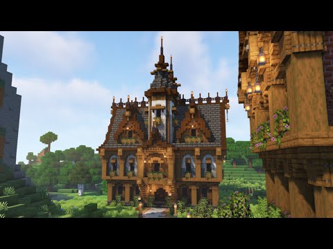 Fantasy Double Tower House - Minecraft Timelapse