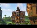 Fantasy Double Tower House Minecraft Timelapse