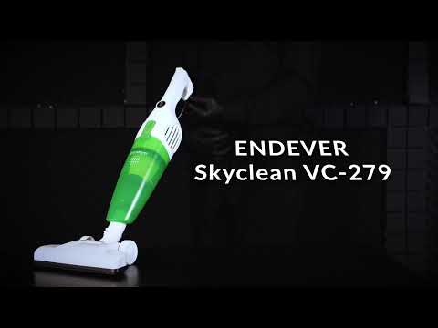 Миниатюра изображения товара Вертикальный пылесос Endever SkyClean VC-279 (белый/зеленый)