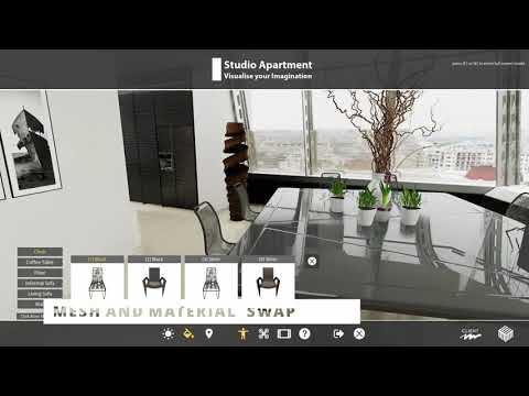 Unreal Engine - Real time & VR User Interface (V2)-Studio Apartment