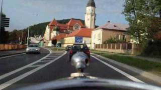 preview picture of video 'Corellxx Onboard cam moto JAWA 250 559 Bílina Křemýž'