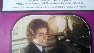 Bruno Rigutto plays Chopin - Concerto n. 2 in f minor - I & II mov (1973) - from Vinyl