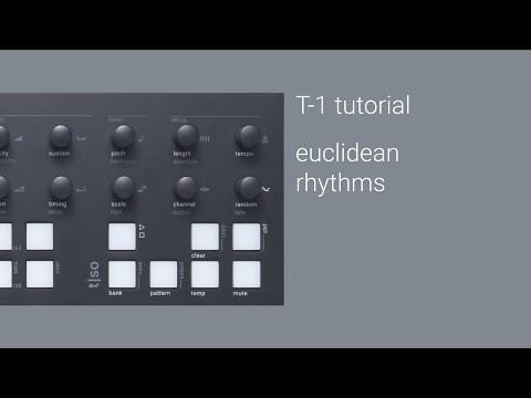 T-1 euclidean rhythms
