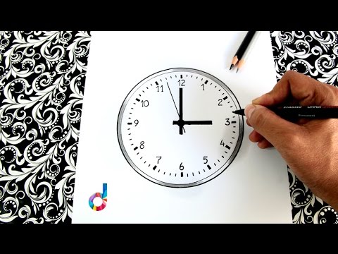 YouTube video about: How to draw a clock step by step?