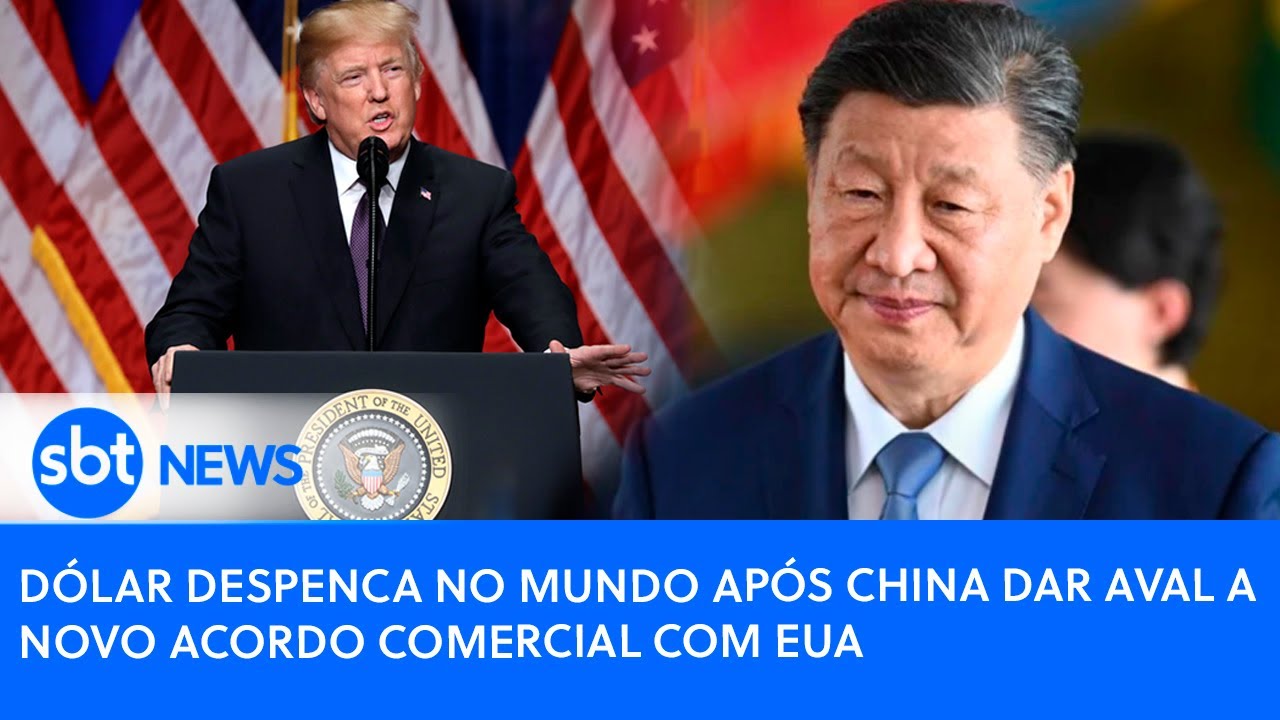 Dólar despenca no mundo após China dar aval a novo acordo comercial com EUA | SBT News