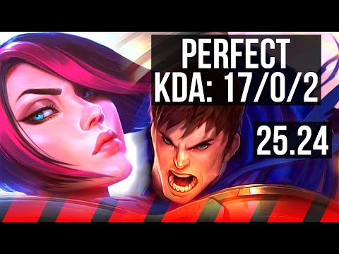 FIORA vs GAREN (TOP) | Perfect KDA: 17/0/2 | EUW Master | 25.24